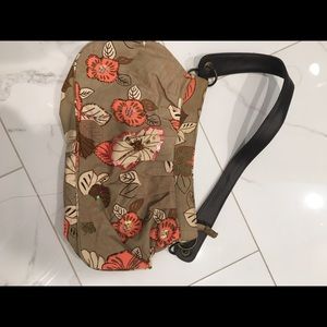 Spring floral handbag.